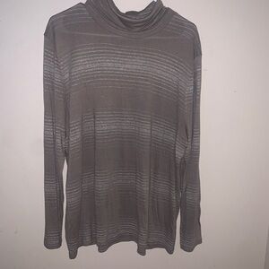 VTG Talbots Metallic Striped Long Sleeve Size 1X